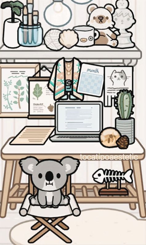 Toca Boca House Ideas Office, Aesthetic Toca Boca Characters, Toca Life Ideas, Aesthetic Study Room, Toca Aesthetic, Toca Boca Room Ideas, Toca Life World Aesthetic Pfp, Bad Room Ideas, Mom Characters