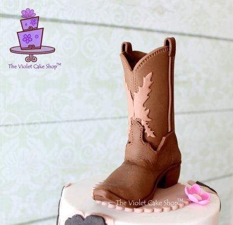 Cowboy Boot Template, Cowboy Boot Cake, Western Cake Toppers, Boot Cake, Cowgirl Birthday Cakes, Western Birthday Cakes, Violet Cake, Golf Themed Cakes, Western Cake