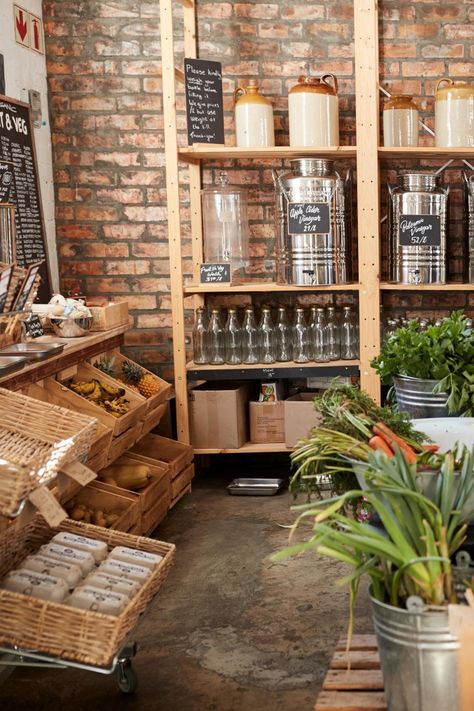 Zero Waste Business, Farm Grocery Store, Health Store Design, Zero Waste Market, Farm To Table Store, Health Food Store Design, Refillery Store Design, Zero Waste Store Design, Refillery Shop