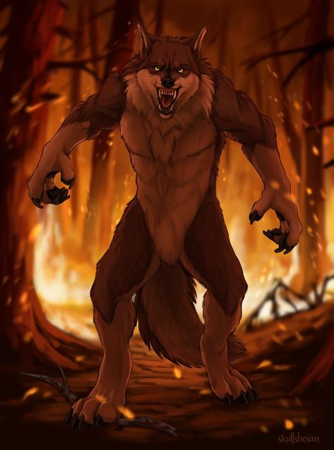 Red Werewolf, Pathfinder Rpg Characters, Werewolf Drawing, Werewolf Girl, Werewolf Aesthetic, Wolf Warriors, Werewolf Art, Vampires And Werewolves, Wolf Pictures