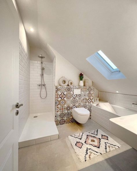 Attic Shower, Attic Bathroom Ideas, Small Attic Bathroom, Attic Bedroom Designs, Small Bathroom Layout, Loft Bathroom, Bathroom Ideas On A Budget, Attic Bathroom, Your Favorite