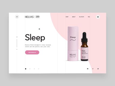 Helias Oils - drop down menu to detail page interaction by Juraj Molnár Gradient Color Design, Design Websites, Webpage Design, Detail Page, Website Design Layout, Website Banner, Scroll Design, Website Design Inspiration, Design Web