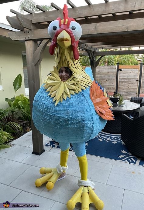 Spirit Day Ideas, Bird Puppet, Chicken Halloween, Puppet Costume, Chicken Costume, Chicken Costumes, Homemade Costume, Costume Works, Animal Costumes