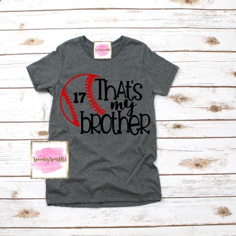 Sister Baseball Shirt Ideas, Baseball Sister Shirts, Little Sister Shirt, Custom Baseball Shirt, Girls Baseball, Baby Baseball, Baseball Sister, Baseball Tshirt, Baseball Girls