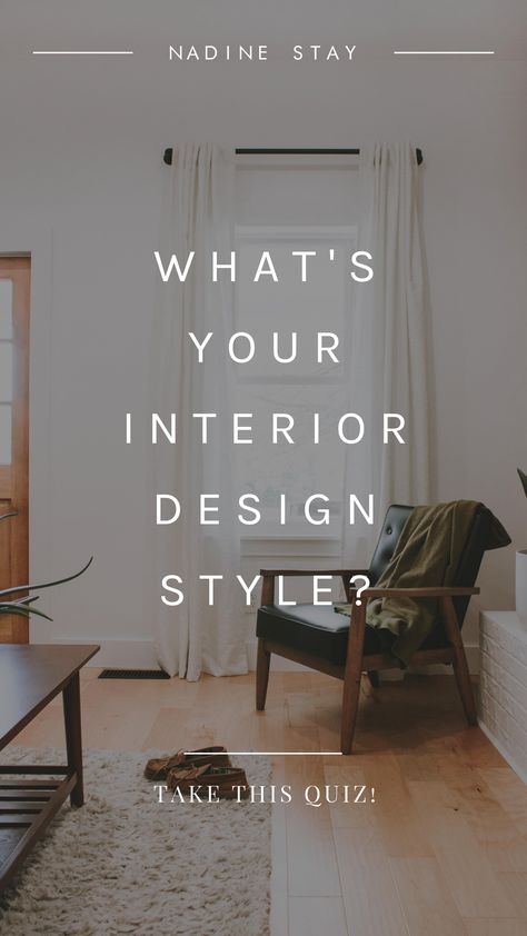 What's your interior design style? Take my interior design quiz to find out! Do you love modern, mid century, farmhouse, traditional, rustic, glam, eclectic, or industrial? Or maybe you like a few styles...I can help you put a name to your unique decorating style! Quiz by Nadine Stay. nadinestay.com #stylequiz #interiordesign #interiordesignquiz #homedecor #farmhouse #rustic #eclectic #modern #midcentury #glam #industrial #traditional Interior Design Quiz, Design Quiz, Interior Design Styles Quiz, Living Room Drawing, Sala Vintage, Design Style Quiz, Aesthetic Interior Design, Interior Design Minimalist, Decor Western