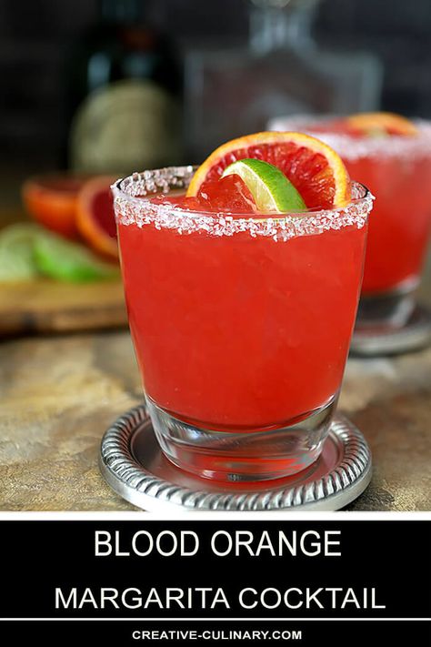 Red Margarita, Margarita Cocktails, Fresh Margarita, Orange Margarita, Blackberry Margarita, Orange Season, Blood Orange Margarita, Baked Mushrooms, Lime Margarita