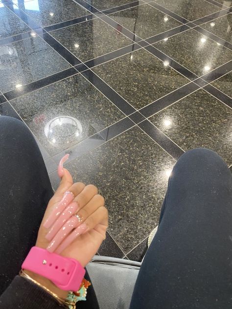 Curved Acrylic Nails, Curved Nails, Dope Nail Designs, Exotic Nails, Long Acrylic Nails Coffin, Acrylic Nails Coffin Pink, Long Square Acrylic Nails, Bling Acrylic Nails, Acrylic Nails Coffin