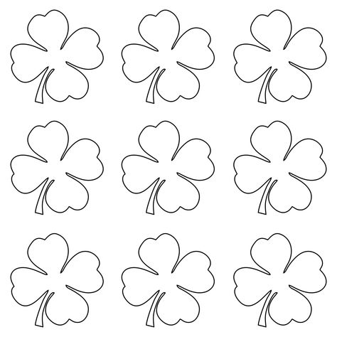 4 Leaf Clover Tattoo Small, Clover Tattoo Small, 4 Leaf Clover Tattoo, Leaf Clover Tattoo, Shamrock Template, Clover Tattoo, Clover Pattern, Clover Tattoos, Quilting Designs Patterns