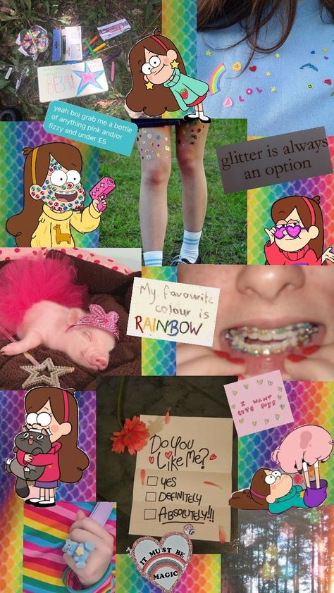 Mabel Pines Collage #gravityfalls Mable Pines Outfit, Mable Pines Aesthetic, Mabel Pines Aesthetic, Mable Pines, Pines Aesthetic, Twee Aesthetic, Gravity Fall, Human Personality, Dipper And Mabel