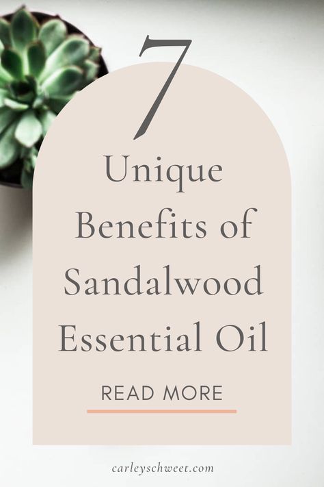 7 unique benefits of sandalwood essential oil. Curious about how to use sandalwood oil? Pure sandalwood essential oil is a powerful tool physically, emotionally, and spiritually, and an oil you should have in your home. Sandalwood Essential Oil Uses, Sandalwood For Skin, Sandlewood Oil Benefits, Sandlewood Essential Oil Blends, Sandalwood Diffuser Blend, Sandalwood Essential Oil Benefits, Sandalwood Oil Benefits, Sandlewood Essential Oil, Sandalwood Benefits