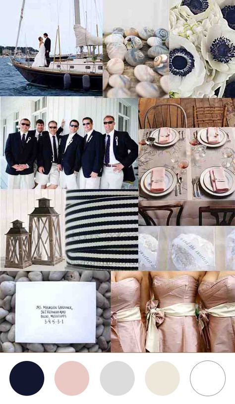 Modern Nautical Wedding Color Palettes.                                                                                                                                                     More Nautical Wedding Inspiration, Nautical Colors, Nautical Wedding Theme, Navy Wedding, Nautical Wedding, Wedding Color, Nautical Theme, Wedding Themes, Future Wedding