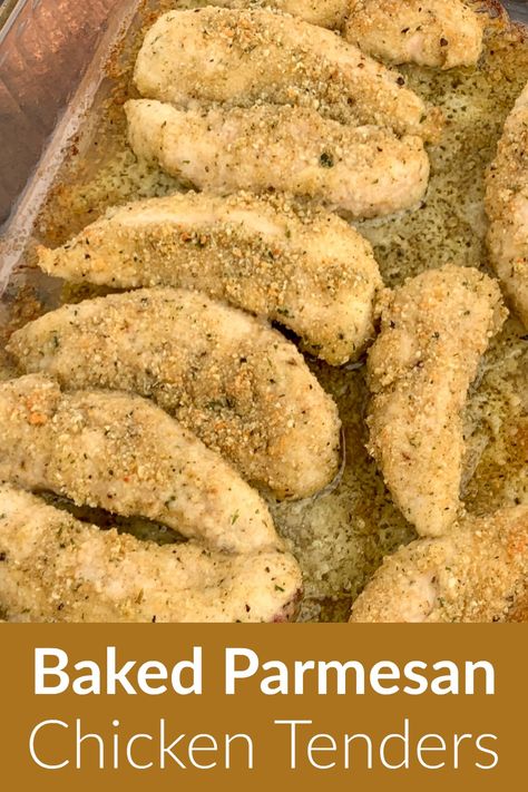 Best Chicken Parmesan Recipe, Chicken Tender Recipes Baked, Baked Chicken Tenderloins, Homemade Chicken Parmesan, Baked Parmesan Chicken, Best Chicken Parmesan, Oven Baked Chicken Tenders, Baked Breaded Chicken, Baked Chicken Strips