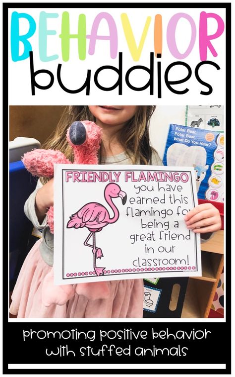 Behavior Buddies: Using Stuffed Animals as a Positive Classroom Management Tool Behavior Buddies, Flamingo Classroom, Classroom Store, Positive Classroom Management, Classroom Management Tool, Classroom Behavior Management, Behaviour Management, Classroom Behavior, First Grade Classroom