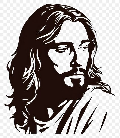 Guitar Stencil, Jesus Stencil, Portrait Stencil, Jesus Silhouette, Jesus Christ Drawing, Jesus Love Images, Jesus Coloring Pages, Jesus Design, Foam Art