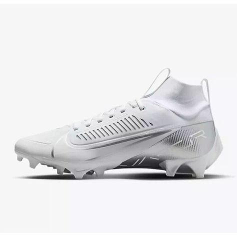 * Nike Vapor Edge Pro 360 2 Football Cleat Mens Size 8.5 White Silver Da5456-102 New * Item Will Be Shipped Via Standard Shipping With A Tracking Number For Confirmation. * Will Combine Shipping For Multiple Orders. * Quick Delivery. I Ship Everyday. * Please Feel Free To Ask Me Any Questions About This Item. Mens Football Cleats, European Shoes, Club Fits, Cleats Shoes, Nike Vapor, Nike Football, Football Cleats, How To Make Shoes, Men Shoes Size