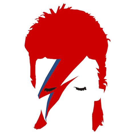 MajorTomVintage David Bowie Silhouette, Rock Tattoo Music, Bowie Silhouette, Aladdin Silhouette, David Bowie Logo, David Bowie Lightning Bolt, David Bowie Tattoo, Lightning Bolt Tattoo, David Bowie T Shirt