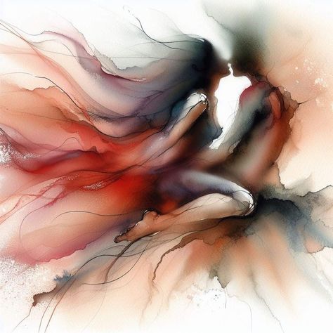 Art For Love, Romance Arte, Black Sensual Abstract Art, Red Painting, Romance Art, Modern Wall Decor Art, Female Art Painting, Soyut Sanat Tabloları, Couple Art