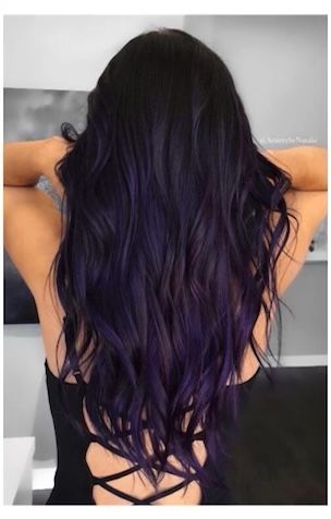 Dark Black Purple Hair, Purple Hair Aesthetic, Dark Purple Hair, Hair Aesthetic, Hair Color Purple, Pretty Hair Color, Hair Color And Cut, Dye My Hair, Hair Dye Colors