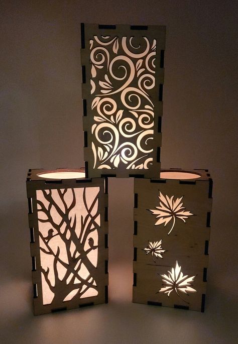 Fall Lantern Night Light Table Candle Holder Wedding - Etsy Siser Juliet, Lantern Night, Laser Cut Lamps, Lantern Template, Candle Holder Wedding, Table Candle Holders, Lantern Centerpiece Wedding, Fall Lantern, Table Candle