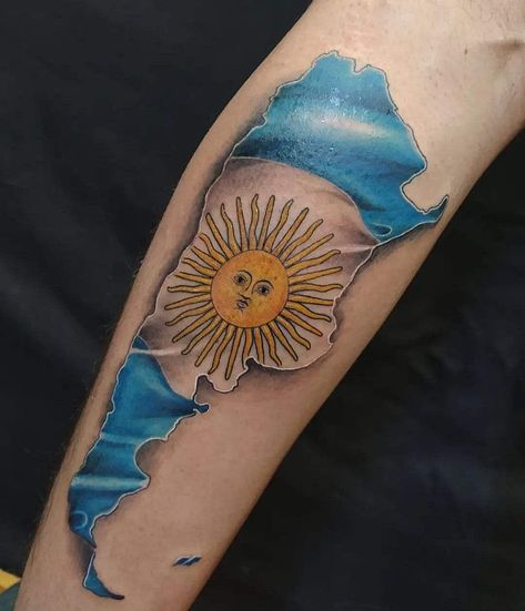 Argentina Tattoo, 108 Tattoo, Knee Tattoos, Flag Tattoo, Knee Tattoo, Ariel, Tattoos For Guys, Tattoo Ideas, Take A