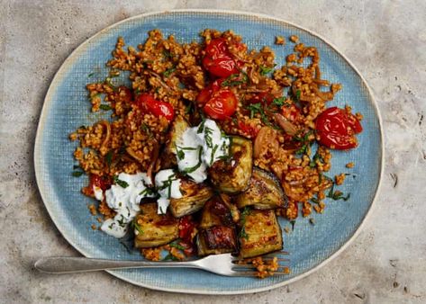 Yotam Ottolenghi’s tomato recipes | Food | The Guardian Ottolenghi Aubergine, Tomato Aubergine, Bulgur Wheat Recipes, Bulgur Wheat, Ottolenghi Recipes, Spiced Cauliflower, Preserved Lemon, Wheat Recipes, Yotam Ottolenghi