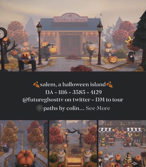 Acnh Salem Island, Acnh Halloween Cutout, Acnh Missing Poster, Halloween Villagers Acnh, Halloween Town Acnh, Halloween Codes Acnh, Halloween Island Acnh, Aesthetic Acnh Island Names, Acnh Halloween Island