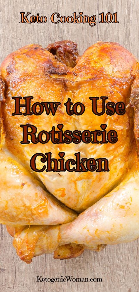 Keto Cooking: How to use leftover Rotisserie Chicken on Keto Rotisserie Chicken Recipes Leftover, Recipes Using Rotisserie Chicken, Cena Keto, Keto Fast Food, Leftover Rotisserie, Roast Chicken Leftovers, Broiled Chicken, Cooked Chicken Recipes, Leftover Chicken Recipes