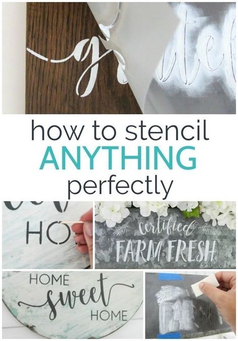 Stencils Tutorials, Stencil Decor, Stencil Wood, Stencils For Wood Signs, Stencil Projects, Free Stencils, Diy Wood Signs, Stencil Crafts, Stencil Diy