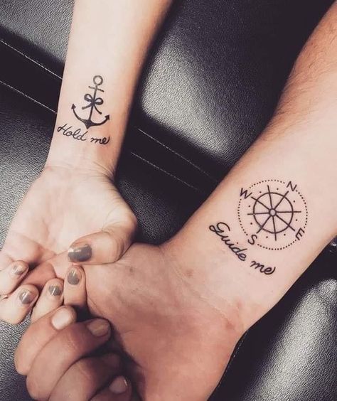 Him And Her Tattoos, Infinity Couple Tattoos, Couple Tattoos Unique Meaningful, Small Matching Tattoos, Small Couple Tattoos, Cute Couple Tattoos, Couple Matching Tattoo, Couple Tattoos Unique, Omerta Tattoo