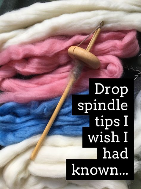 Have you started trying to spin yarn on a drop spindle and just need some pointers? This blog post and video will get you going in the right direction fast! Drop Spindle Spinning, Spinning Yarn Drop Spindle, Spinning Wheels, Drop Spindle, Knitting Tips, Weaving Yarn, Spinning Yarn, Spinning Fiber, Spinning Wheel