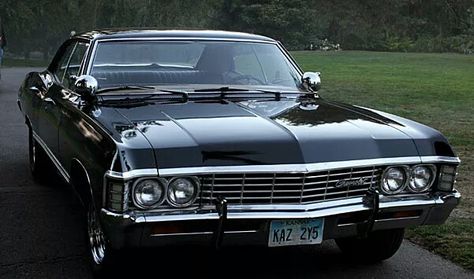 Baby aka 1967 impala kaz 2y5  Lawrence Kansas  2005 supernatural hotrod Supernatural Chevy Impala, 1967 Chevy Impala Supernatural, Supernatural Background, Sam And Dean Supernatural, Impala 1967, Impala Car, Supernatural Impala, Supernatural Baby, Supernatural Bloopers