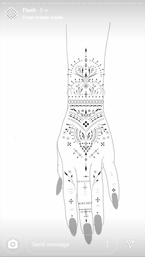 Hand Ornamental Tattoo, Boho Hand Tattoos, Hand Mandala Tattoo, Floral Ornamental Tattoo, Ornamental Hand Tattoo, Mandala Hand Tattoo, Blatt Tattoos, Dotwork Tattoo Mandala, Henna Tattoo Stencils