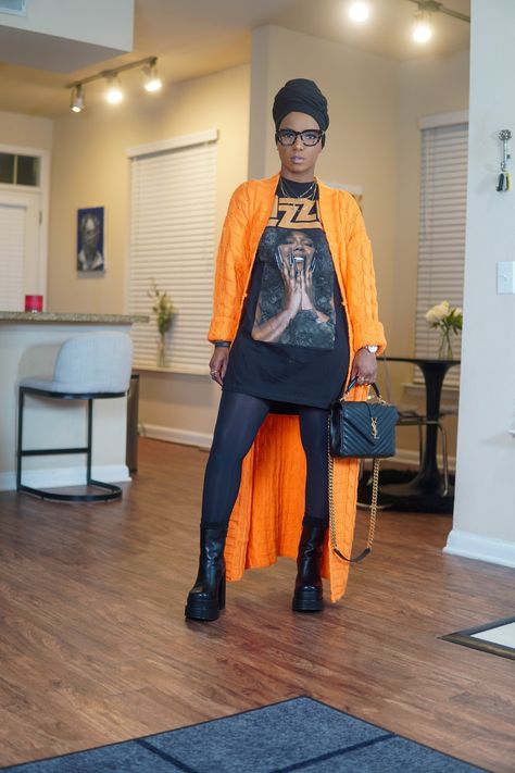 All Black Pop Of Color Outfit, Colorful Outfit Ideas Plus Size, Ysl Watch, Amazon Glasses, Outfit Ideas Black Women, Rockstar Fashion, Bracelets Amazon, Outfit Ideas For Black Women, Target Boots