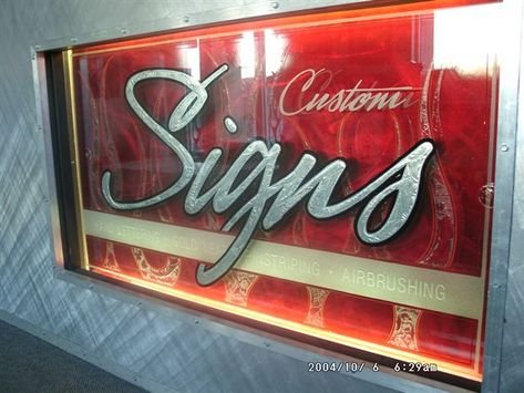 Glass Signs, Sign Writer, Sign Writing, Lettering Art, Hand Lettering Art, Gold Stripes, Letter Art, Custom Paint, Hand Lettering