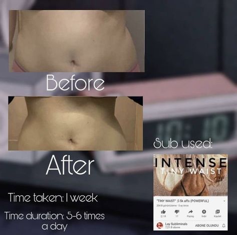 Small Waist Subliminal Results, Subminal Results Eyes, Before And After Subliminal, Lay Subliminals Results, Sublimals Results, Subminal Results, Subliminal Results Before And After, Subliminal Body Results, Subliminal Results