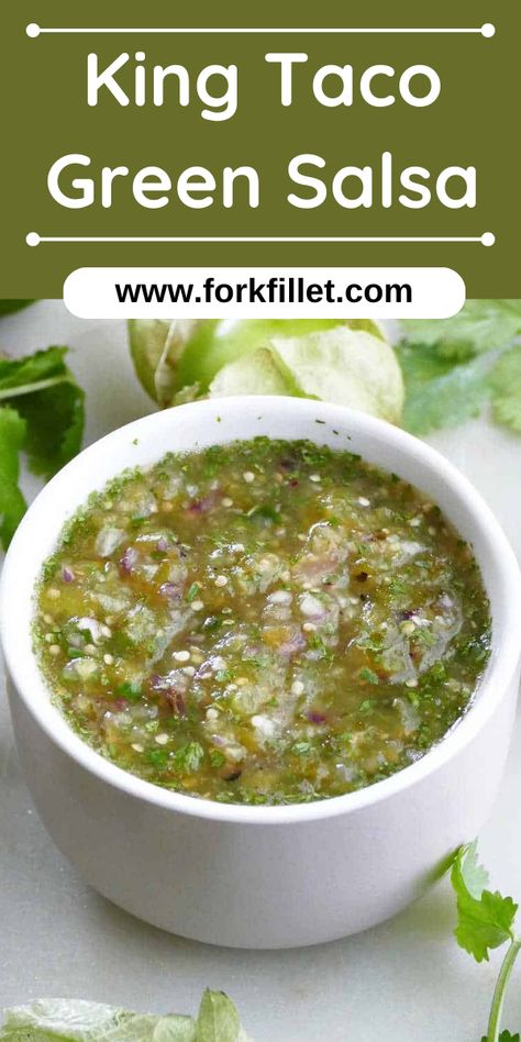 In this blog, I will share with you a King Taco Green Salsa Recipe that is extremely delicious. King Taco Green Salsa Recipe, Green Pepper Salsa, Green Taco Sauce, Amazing Chili, Mexican Salsa Verde, Green Salsa Verde, Green Salsa Recipe, Storing Herbs, Mexican Salsa Recipes