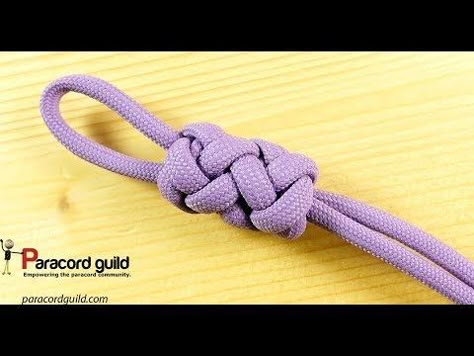 Gaucho stopper knot- 2 strand 4 bight - YouTube Lanyard Knot, Paracord Bracelet Tutorial, Snake Knot, Paracord Braids, Tutorial Macramé, Knots Guide, Paracord Bracelet Diy, Decorative Knots, Paracord Diy