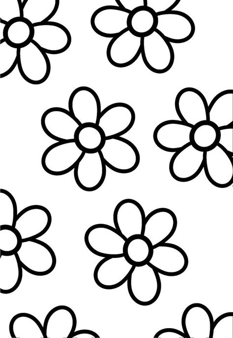 Easy Drawings Black And White, Lisa Frank Coloring Pages Free Printable, Easy Coloring Pages For Teens, Punch Needle Patterns Flowers, Punch Needle Patterns Printable, Cute Pictures To Color, Easy Outline Drawings, Mindfulness Coloring Pages, Classe D'art