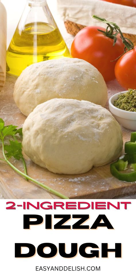 Make this 30-minute homemade pizza dough without yeast with just 2 ingredients: self-rising flour and Greek yogurt. It becomes crispy and has fewer calories than regular pizza dough. Pizza Crust With Self Rising Flour, Pizza Dough With Self Rising Flour, Easy Pizza Dough Recipe Quick No Yeast, Pizza Dough Self Rising Flour, Self Rising Flour Pizza Dough, How To Make Pizza Dough Without Yeast, Easy Pizza Dough Recipe No Yeast, Homemade Pizza Dough Without Yeast, Pizza Dough Recipe No Yeast