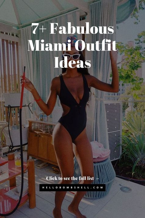 What To Wear In Miami + 7 Bomb Miami Outfit Ideas Miami Style Outfits, Outfit Ideas Miami, Style Winter Women, Miami Outfit Ideas, Miami Beach Outfits, Miami Outfit, Miami Dresses, Formal Women, Miami Outfits