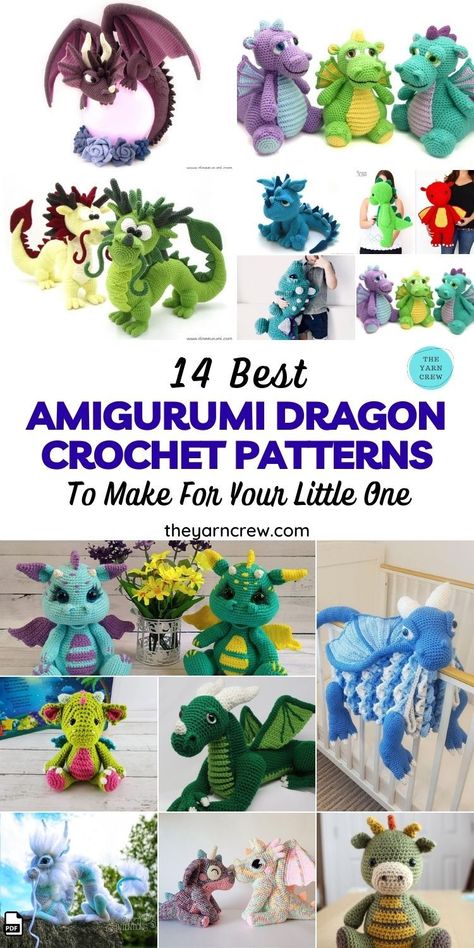 Amigurumi Free Dragon Pattern, Crochet Dragons, Crochet Dinosaurs, Amigurumi Dragon, Crazy Patterns, Crochet Dragon Pattern, Dragon Crochet, Crochet Dinosaur, Crochet Dragon