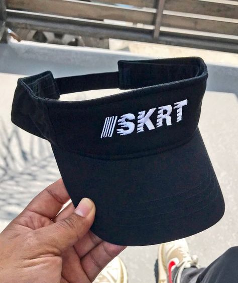 SKRT Black Visor Summer Visor Skrrrrrrt | Etsy Summer Visor, Fashion Cap, Trendy Fashion, Baseball Hats, Handmade Gift, Hats, Trending Outfits, Unique Jewelry, Clothes