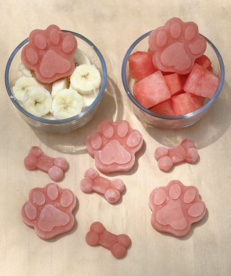 Watermelon Banana Dog Treats (No Yogurt)