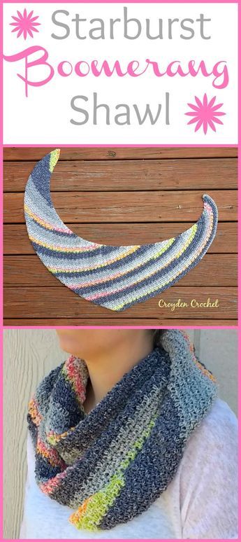 FREE PATTERN Boomerang Shawl, Poncho Au Crochet, Braided Scarf, شال كروشيه, Crochet Shawl Pattern Free, Yarn Bee, Crochet Shawls And Wraps, Shawl Patterns, Crochet Wrap