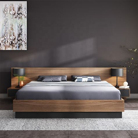 Mdf Bed, Modern King Bed, Japanese Style Bed, Modern Bedroom Furniture Sets, Tatami Bed, Bed Designs With Storage, Simple Bed Designs, Bedroom Pop Design, Double Bedding Sets