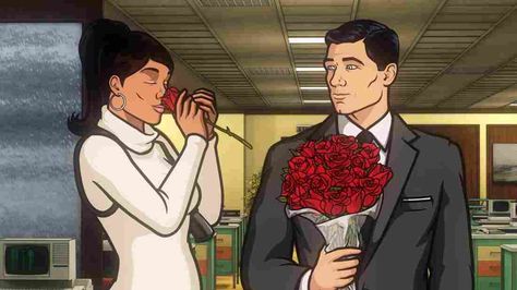 Lana From Archer Cartoon | Sterling Archer (voice of H. Jon Benjamin) and Lana Kane (voice of ... Archer And Lana, Archer Lana, 808s And Heartbreak, Archer Sterling, Cartoons On Tv, Archer Cosplay, Archer Cartoon, Archer Tv Show, Archer Fx