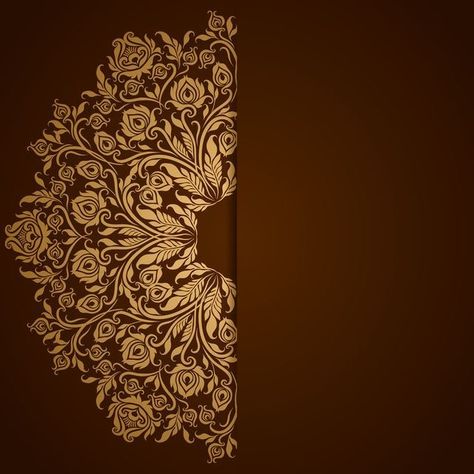 Mandala Background Wallpapers, Wedding Card Background, Digital Wedding Card, Digital Graphics Art, Elegant Background, Background Brown, Wedding Invitation Background, Islamic Background, Mandala Background