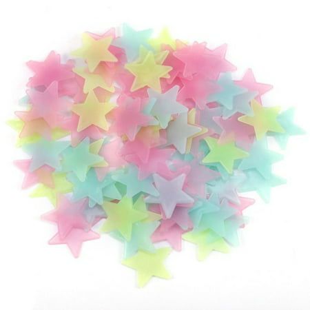 With this glow in the dark galaxy set, it adds the look of a real night sky. Features: Decorate a child or space enthusiast's room with fun pink, blue, and green stars by day. All the stars can be arranged according to your own thoughts, it is a good chance to improve kid's operational ability. No transfer film needed, simply peel and stick as long as ensure the surface is smooth, do not stick on the rough or uneven surface. Once applied correctly, these jumbo decorations will hold until you rem Bedroom Decals, Glow Stars, Dark Wall, Christmas Room Decor, Wall Stickers Home Decor, Dark Star, Wall Stickers Home, Wall Stickers Kids, Christmas Room