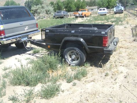 Pics of truck bed trailers - Pirate4x4.Com : 4x4 and Off-Road Forum 4x4 Conversion, Truck Bed Trailer, 55 Chevy Truck, Jeep Trailer, Off Road Camper Trailer, Truck Diy, Conversion Van, Police Truck, Custom Trailers