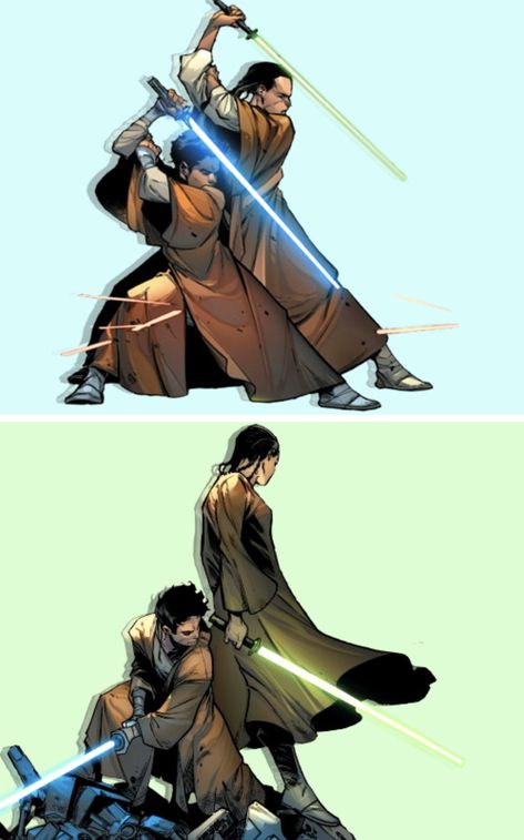 Master and your padawan Master And Padawan Art, Star Wars Jedi Pose Reference, Jedi Pose Reference Drawing, Jedi Master And Padawan, Jedi Padawan Oc Male, Jedi Poses Reference, Jedi Oc Art, Jedi Reference, Jedi Pose Reference